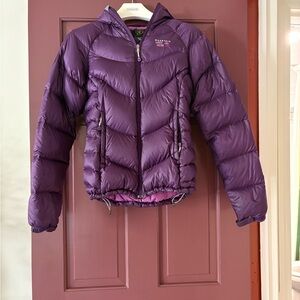 Mountain Hardwear Purple Puffer Down Jacket